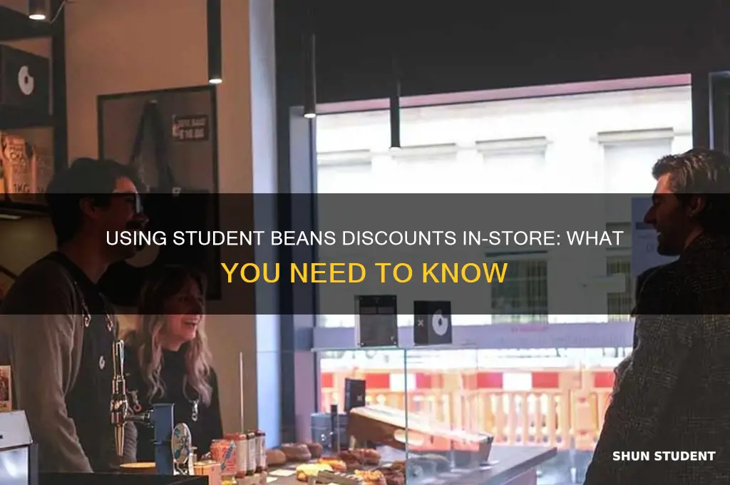 can i use student beans discount in store