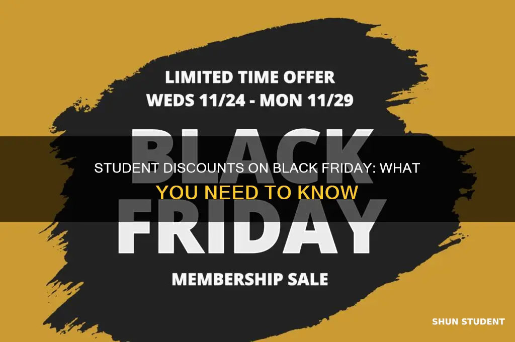 can i use student discount on black friday