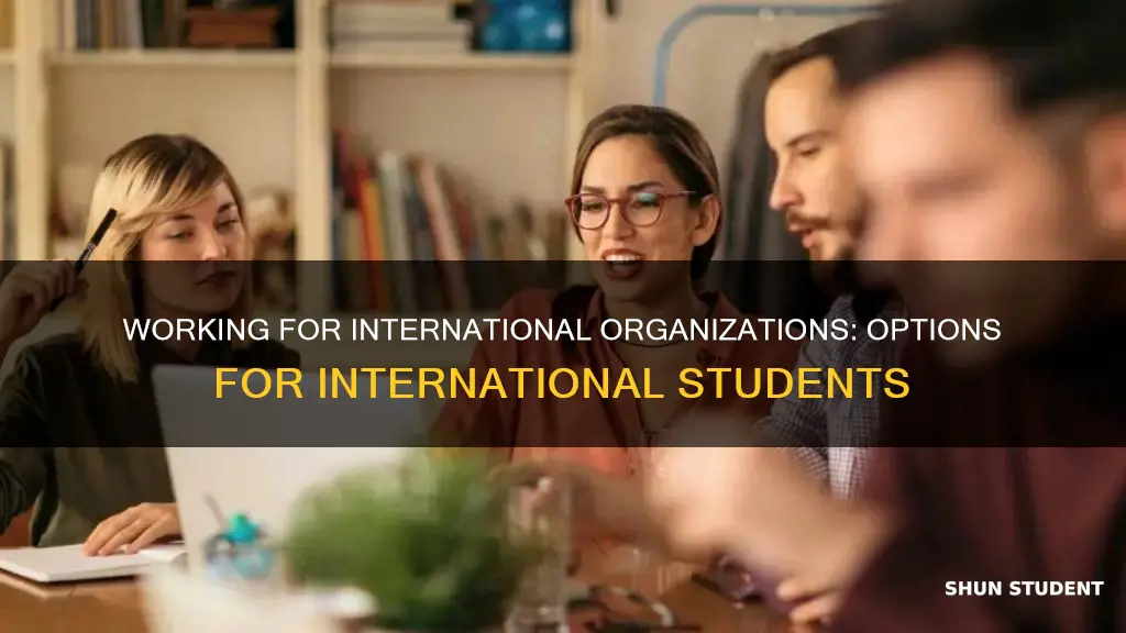 can i work for international organisations as an international student