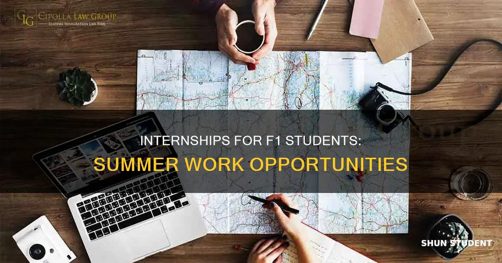 can i work intern as f1 student in summer