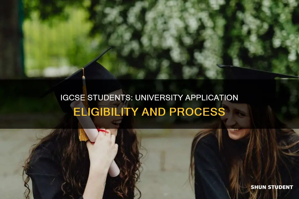 can igcse students apply for university