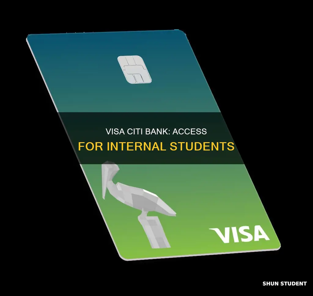 can internal student get citi visa bank