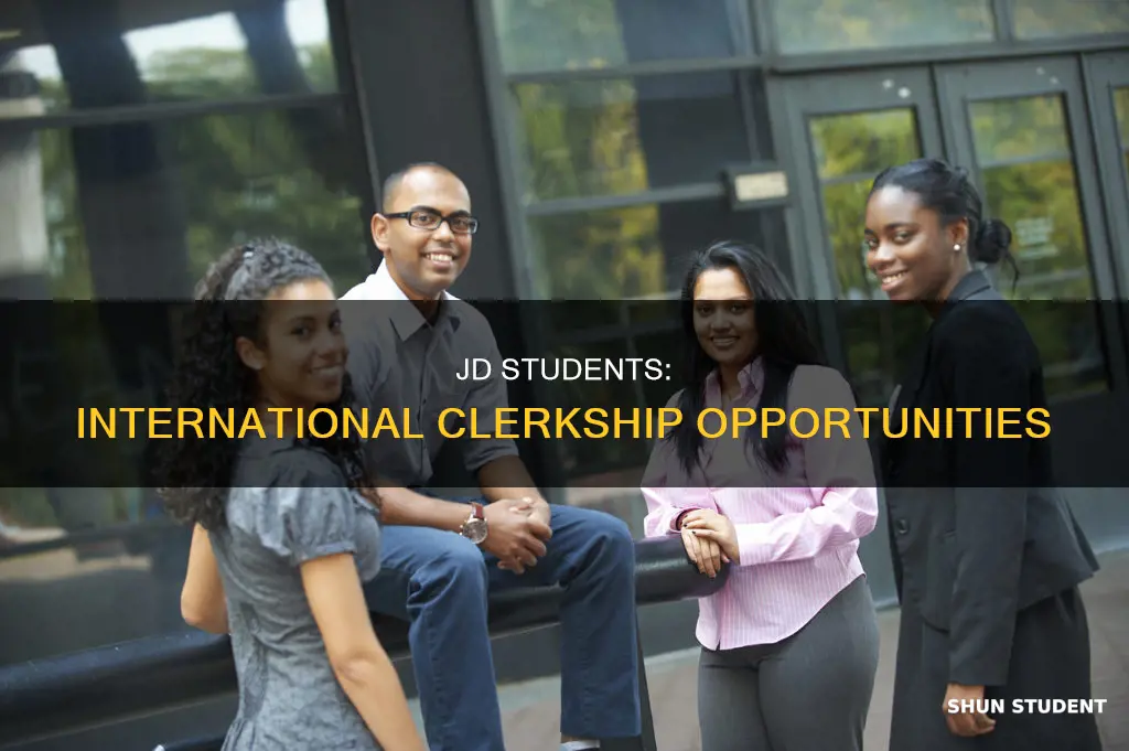 can international jd student clerkship