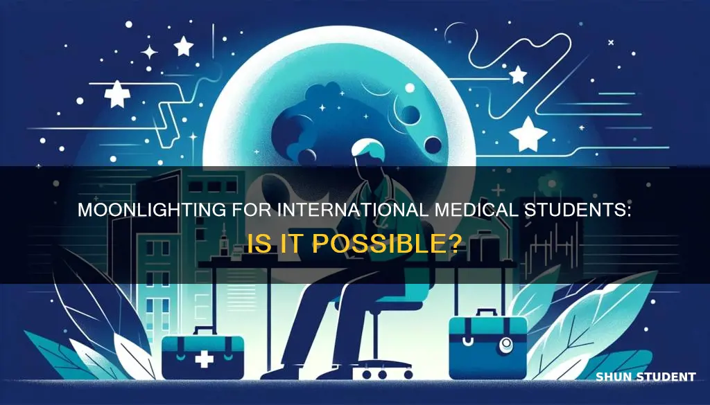 can international medical students moonlight