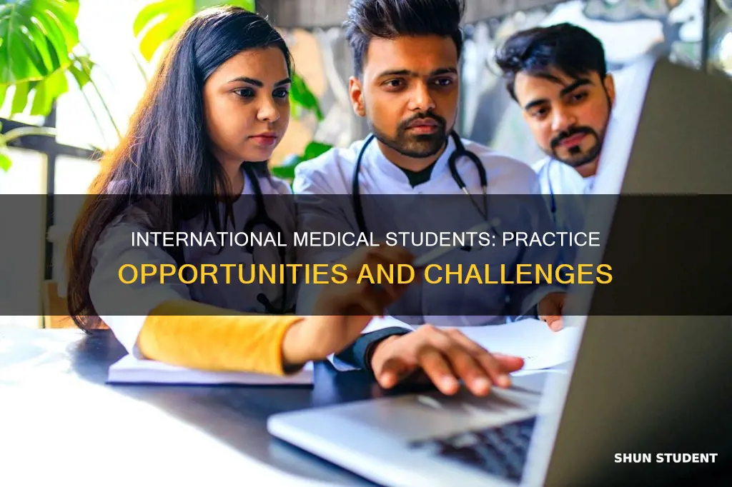can international medical students practice
