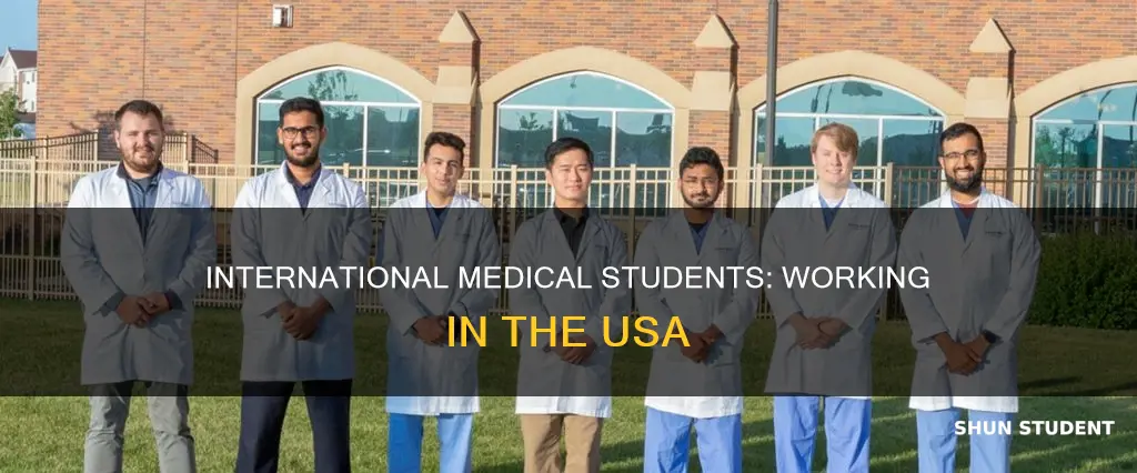 can international medical students work in usa