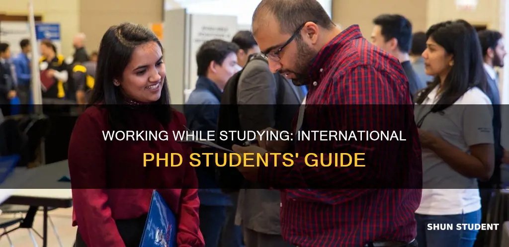 can international phd students work