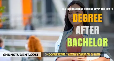 International Students: Applying for a Lower Degree Post-Bachelor's