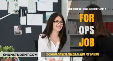 International Students: Operations Job Opportunities