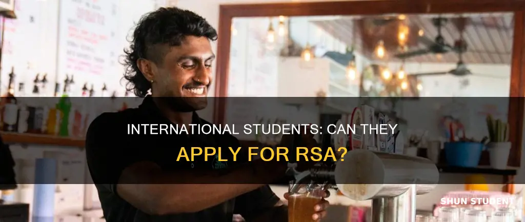 can international student apply for rsa