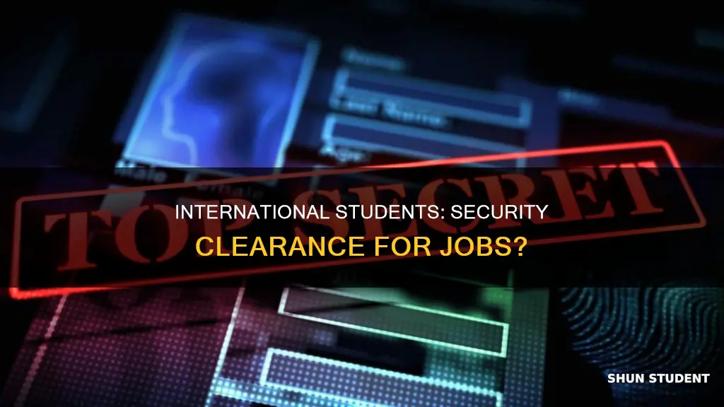can international student apply jobs need security clearance