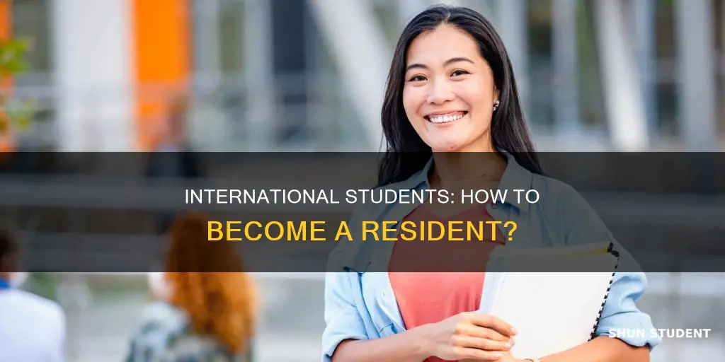 can international student be considered resident