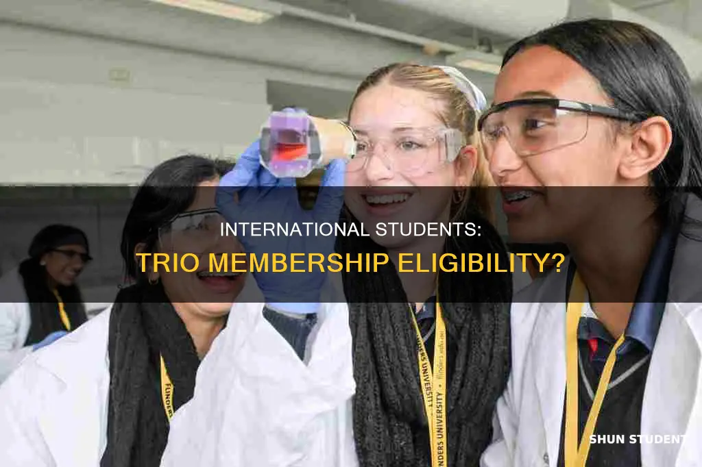 can international student be in trio