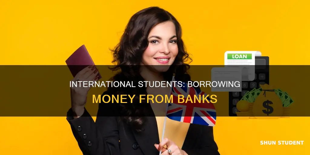 can international student borrow money from bank