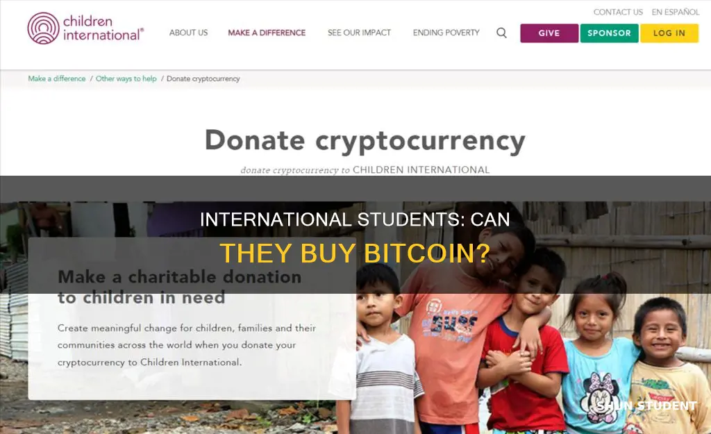 can international student buy bitcoin