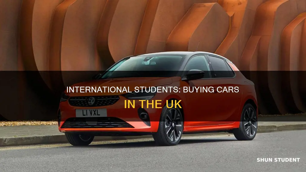 can international student buy car in uk