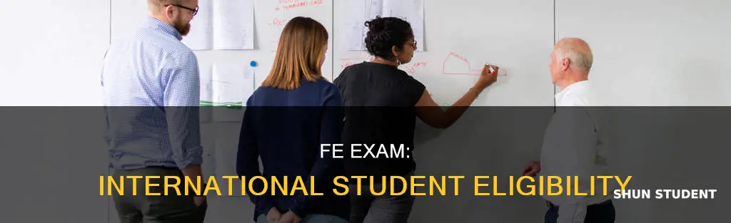 can international student can give fe exam