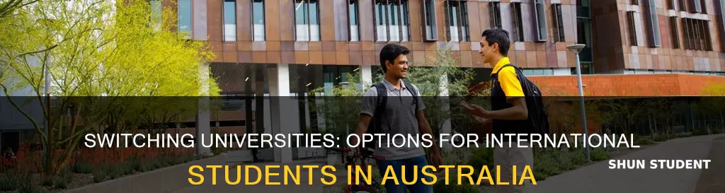 can international student change university in australia