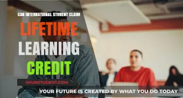 International Students: Claiming Lifetime Learning Credit