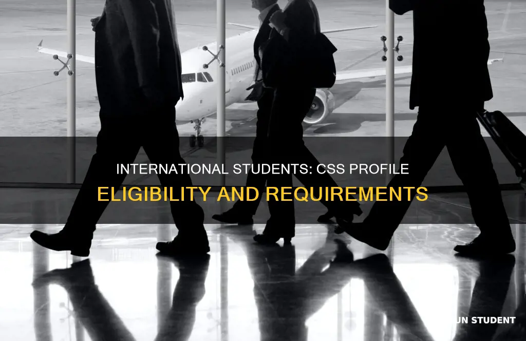 can international student do css profile