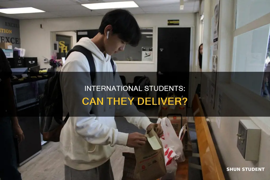 can international student do delivey job