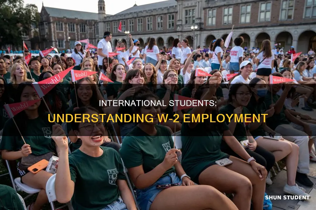 can international student do w-2