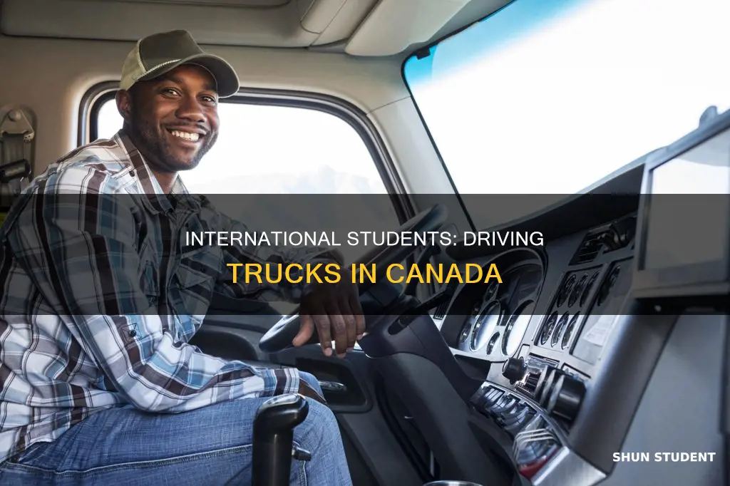 can international student drive truck in canada