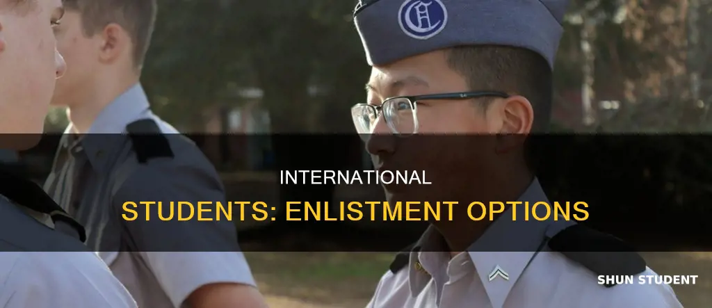 can international student enlist