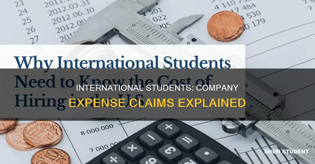 can international student expense on the comapny