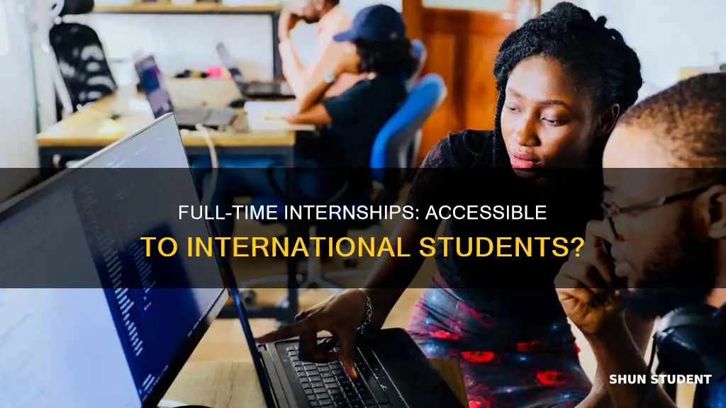 can international student find full time intern