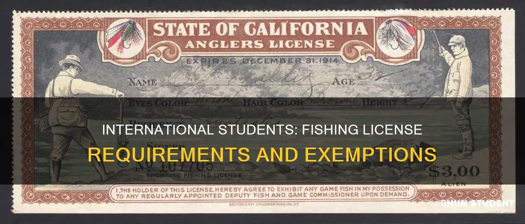 can international student fishing license