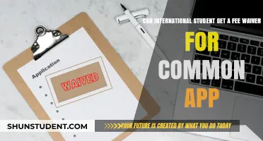 International Students: Common App Fee Waivers
