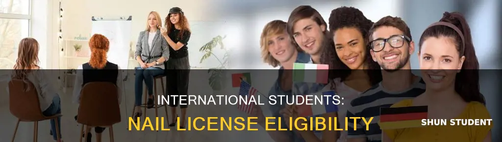can international student get nail license