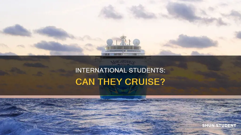 can international student go cruise
