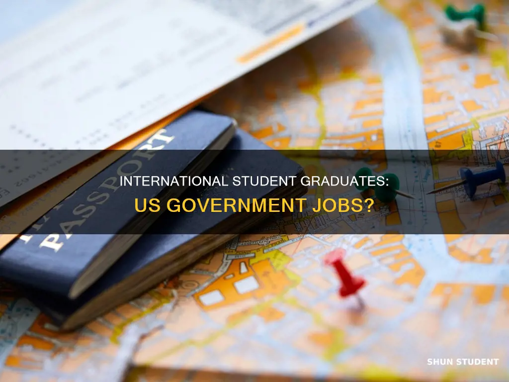 can international student graduates get government jobs in the us
