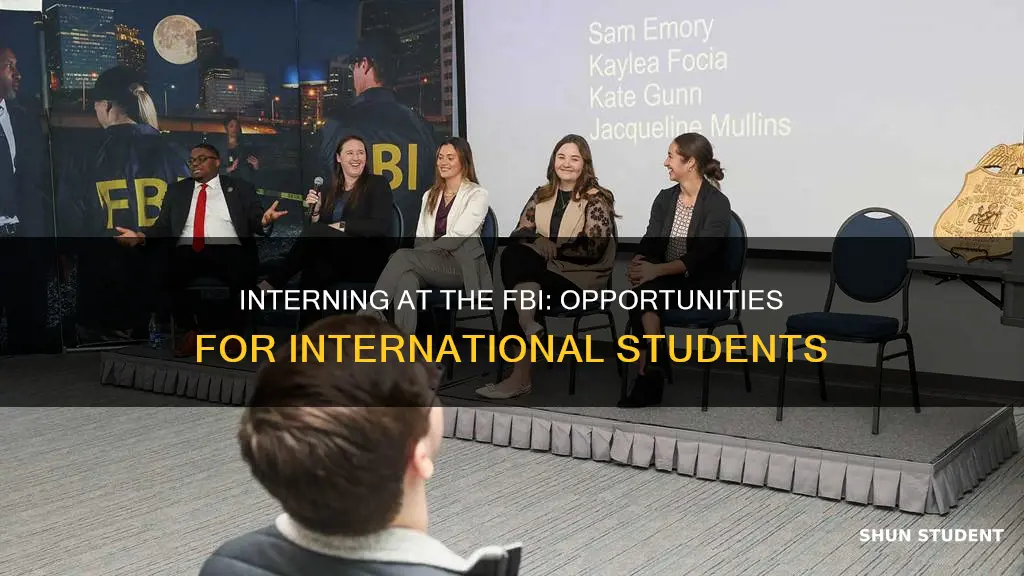 can international student intern at fbi