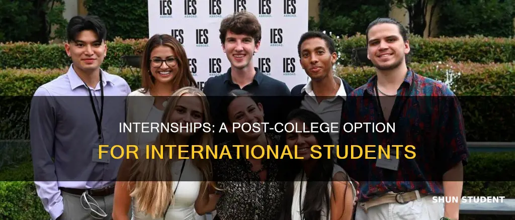 can international student internship after college