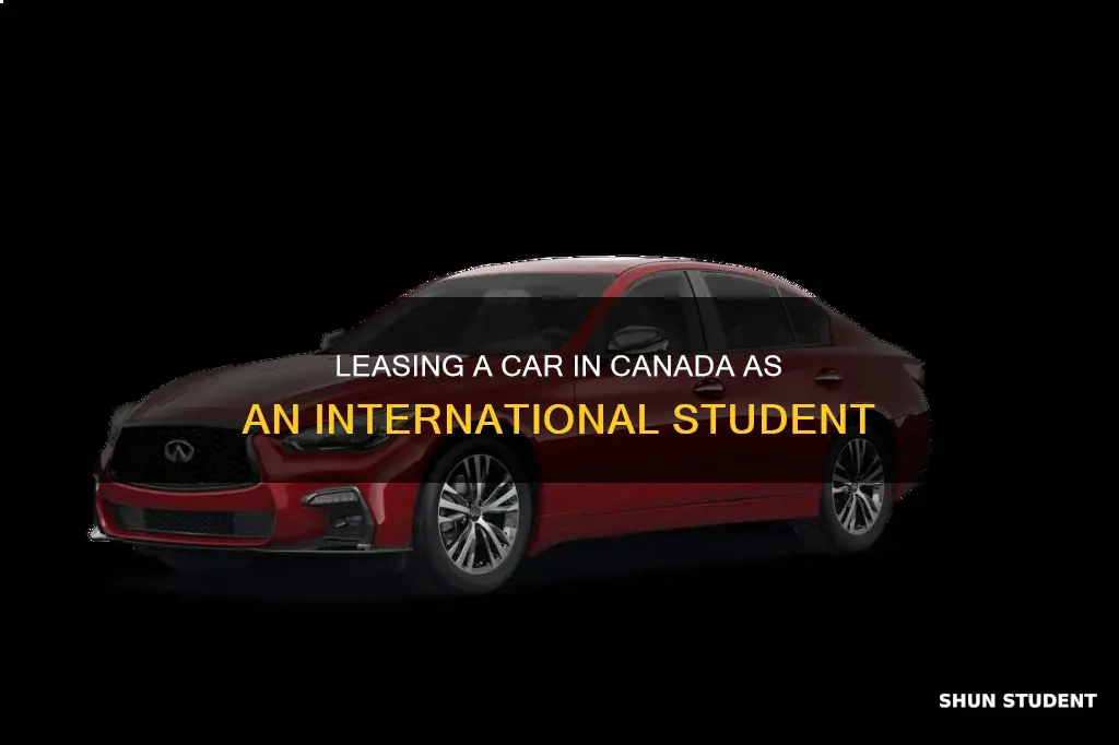 can international student lease a car in canada