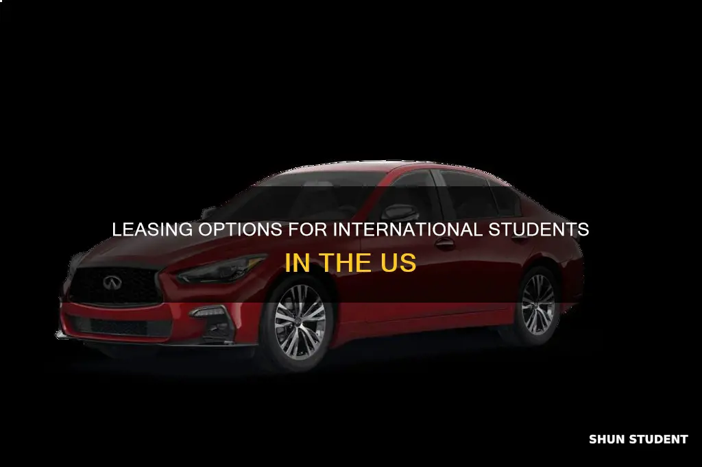 can international student lease a car