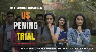 International Students: Leaving US on Pending Trial?