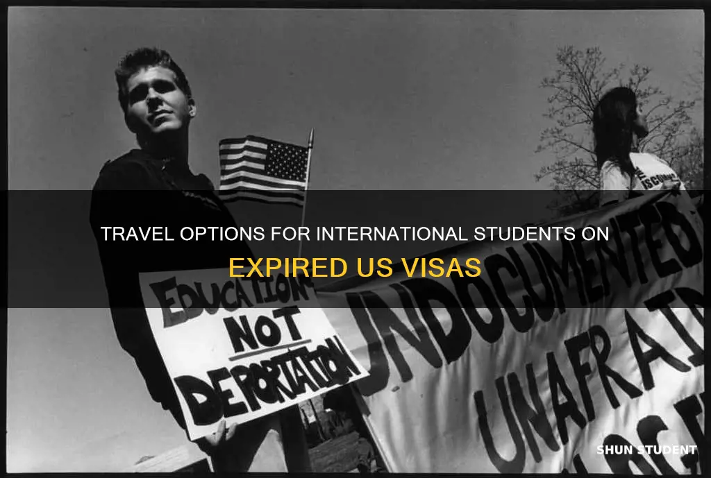 can international student on expired visa travel inside us
