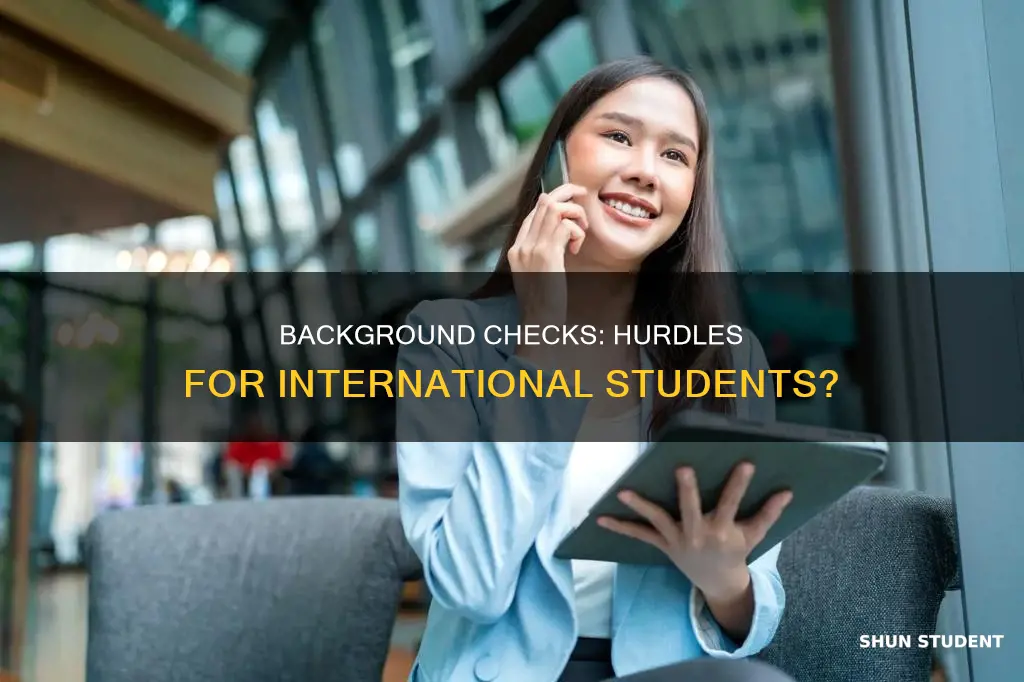 can international student pass background check