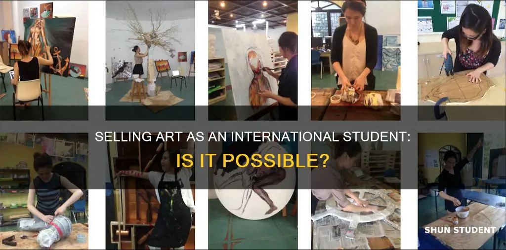 can international student sell art