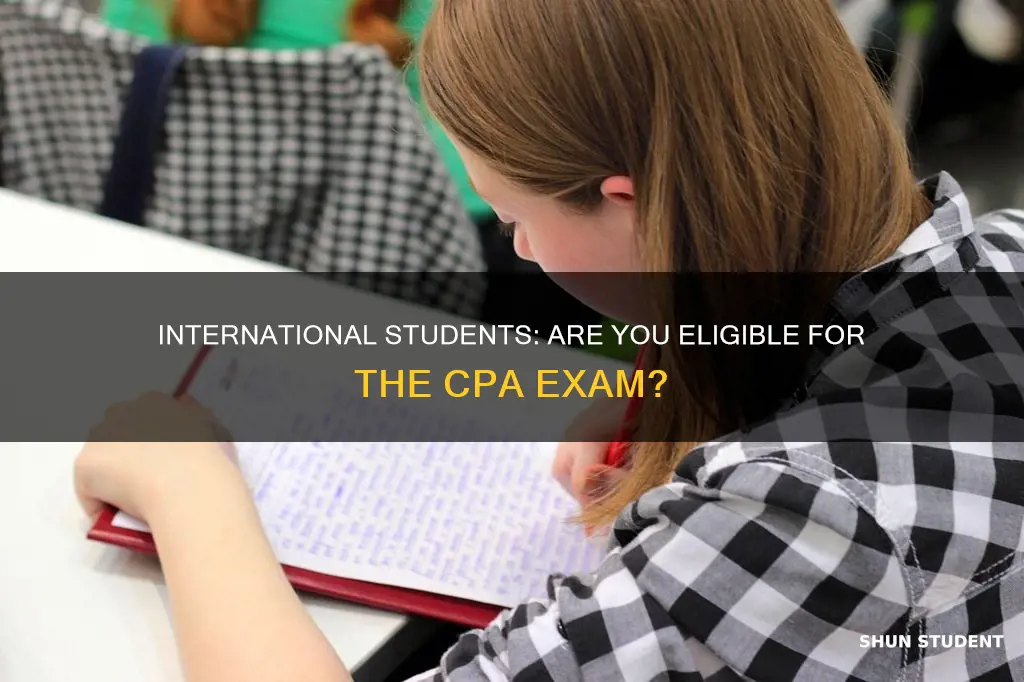 can international student sit for cpa exam