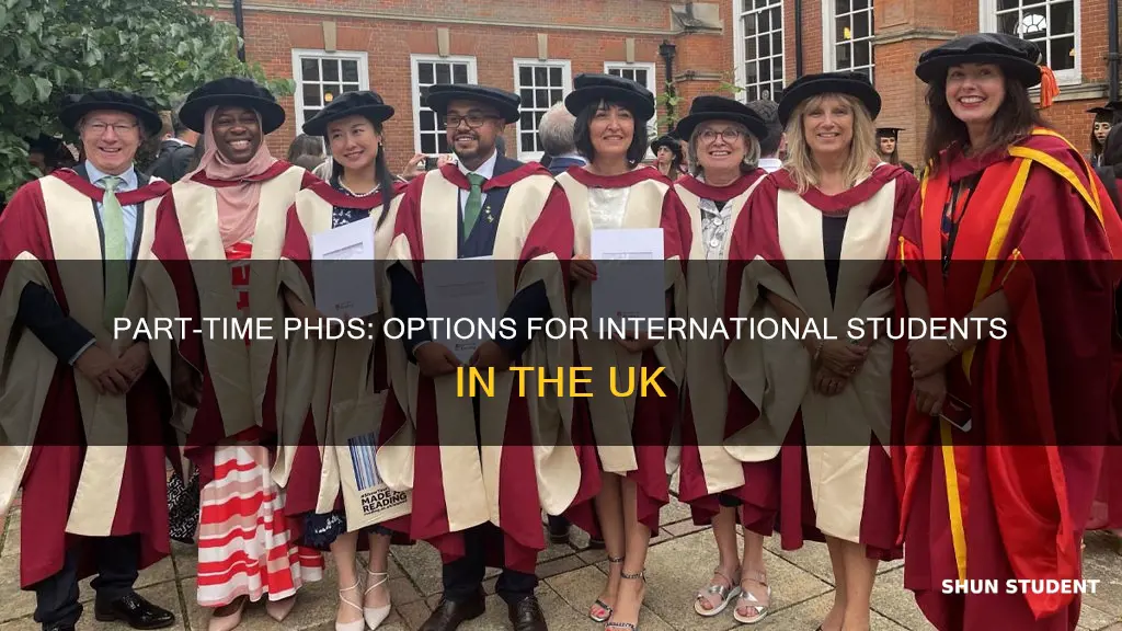 can international student study part time phd in uk