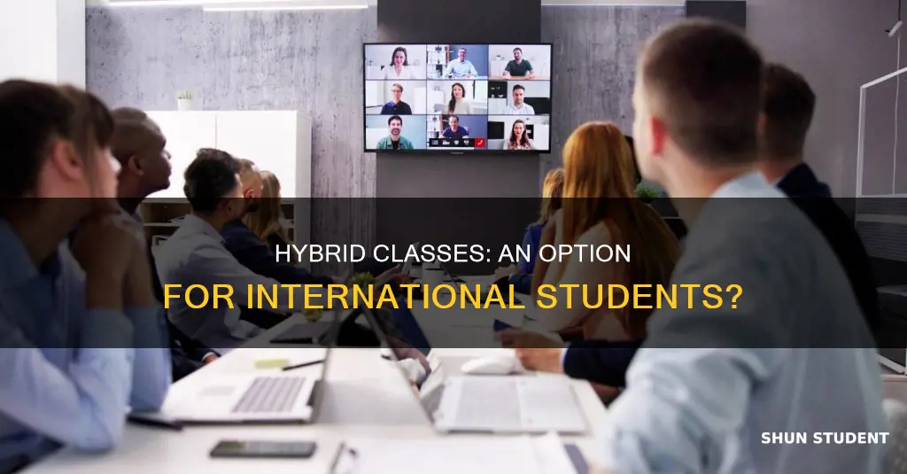 can international student take hybrid class