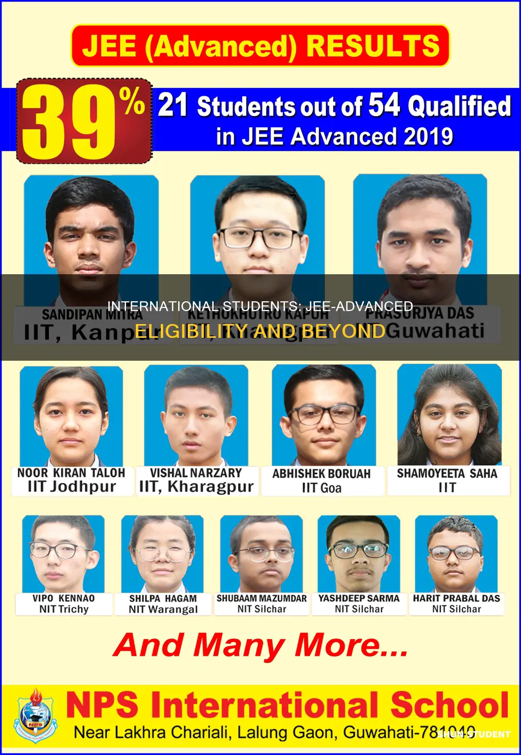 can international student take jee-advanced