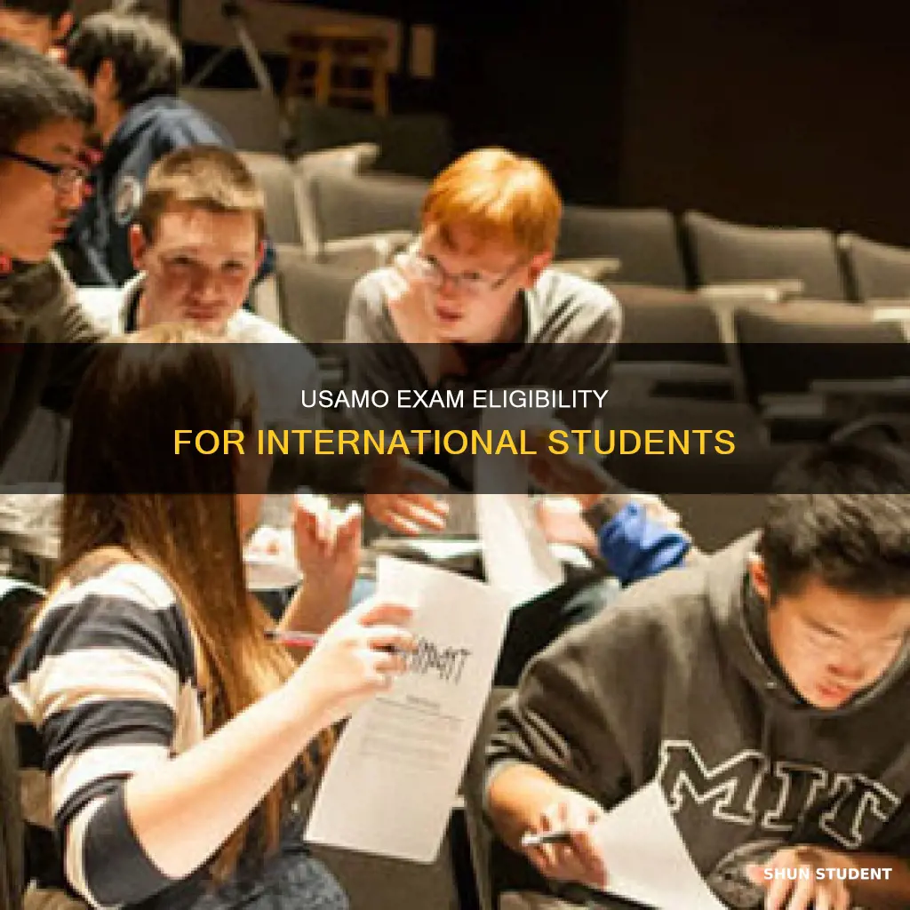 can international student take usamo