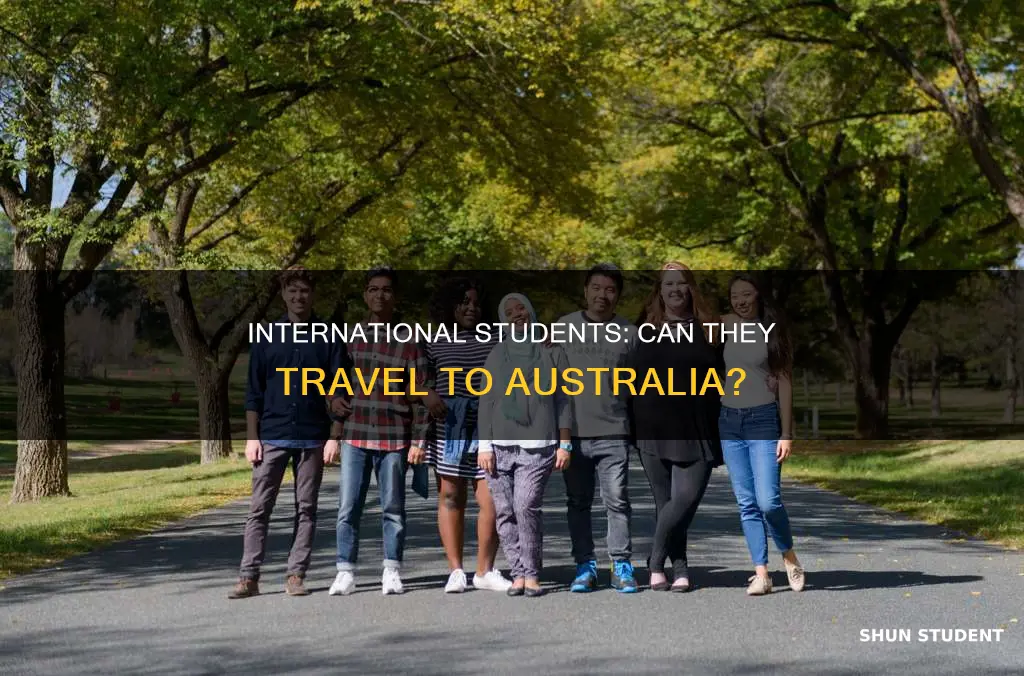 can international student travel to australia