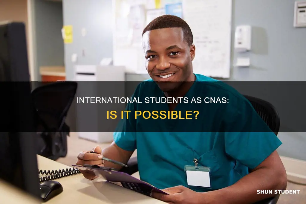 can international student work as cna